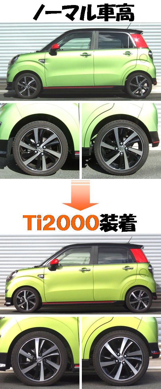 キャスト スポーツ LA250S ダウンサス 『 Ｔｉ２０００ 』 も開発完了
