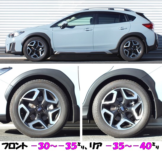 スバル 新型ＸＶ ＧＴ７ 車高調 『 Ｂｅｓｔ☆ｉ 』 開発完了です