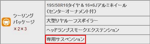 アクア ツーリングパッケージ ダウンサス  Ｔｉ２０００