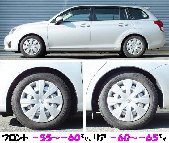 カローラフィールダー４ＷＤ 車高調 『 Ｂｅｓｔ☆ｉ 』 マッチング