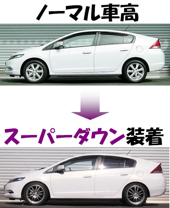 インサイトze2 ダウンサス