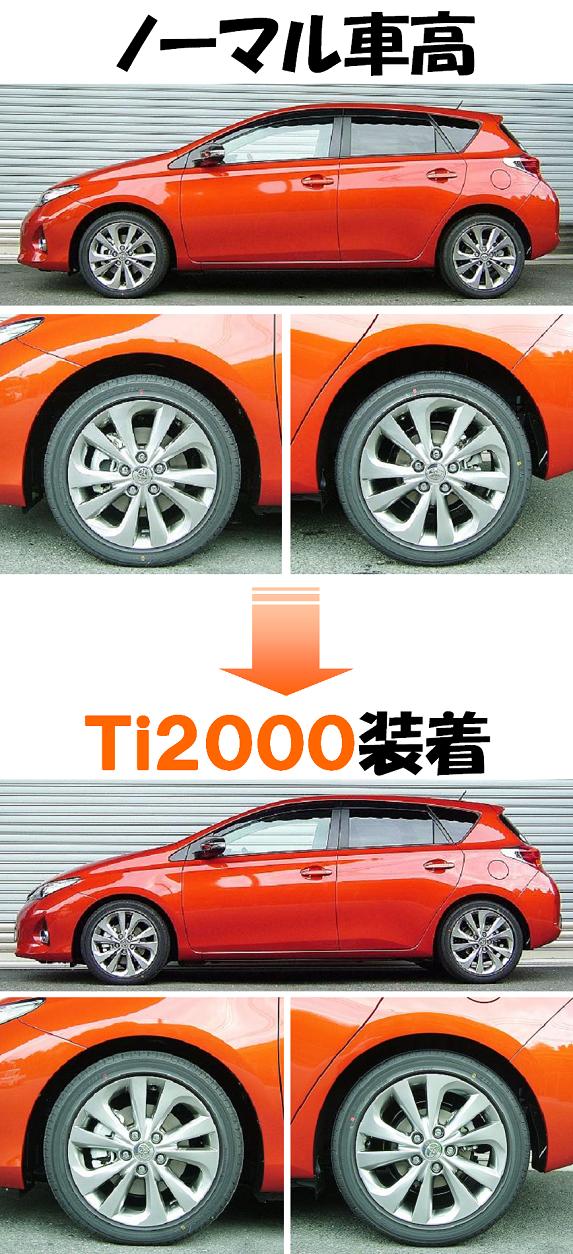 新型オーリス用ダウンサス 『 Ti2000 』 業界最速で、カ ・ ン ...