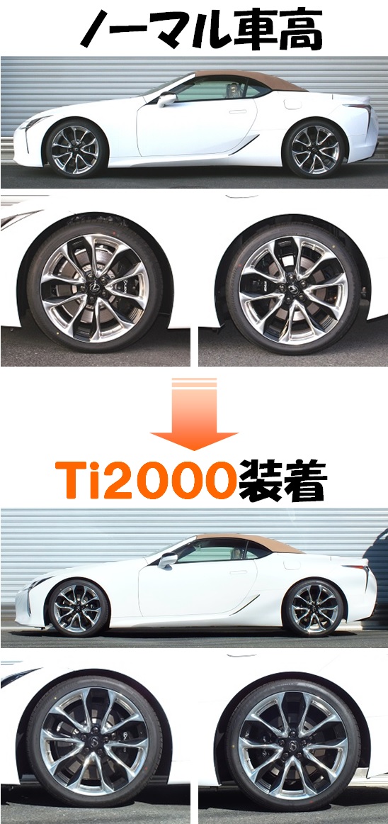 LC500コンバーチブル URZ100 ダウンサス 『 Ti2000 』 開発 ...