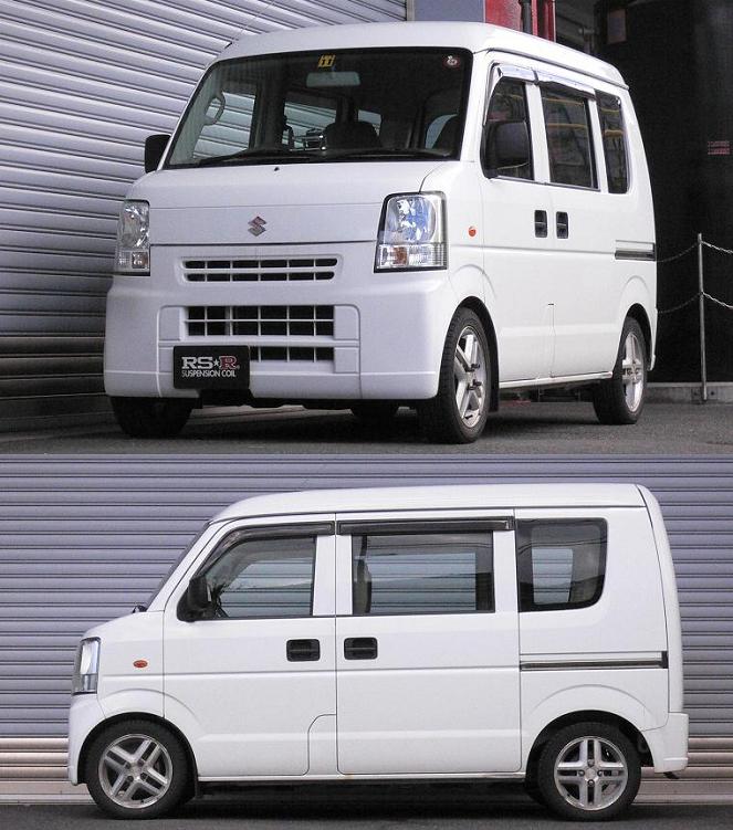 最大12%OFFクーポン RSR RS R SUPER DOWN エブリイワゴン DA64W H20 4