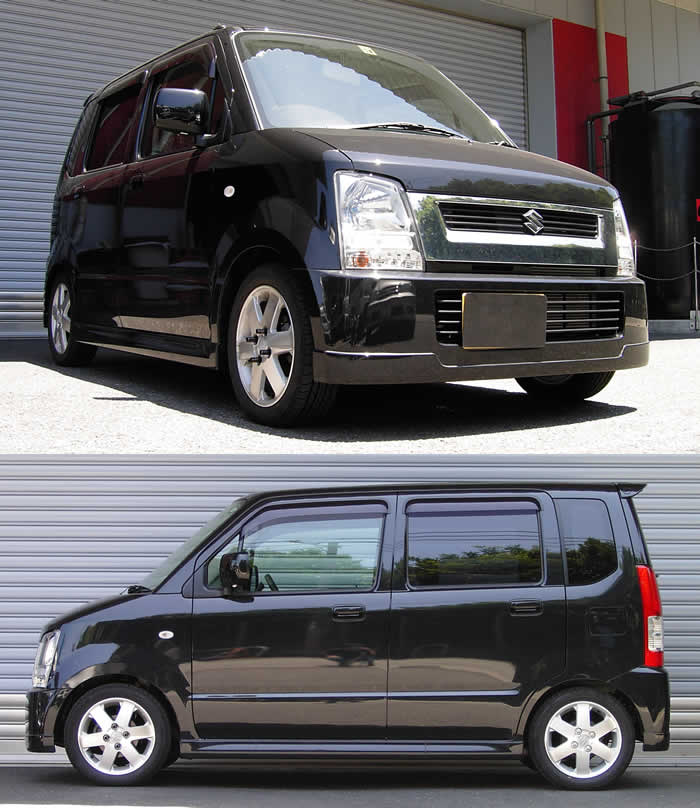 スズキ MH21S/MH22S/MH23S ワゴンR/ワゴンRスティングレー ルームミラーカバー [転写カーボン調] 1ピース 内装 インテリア パネル カバー 初代スズキ ワゴンR スティングレー(MH22S系) | シン・軽自動車マニア